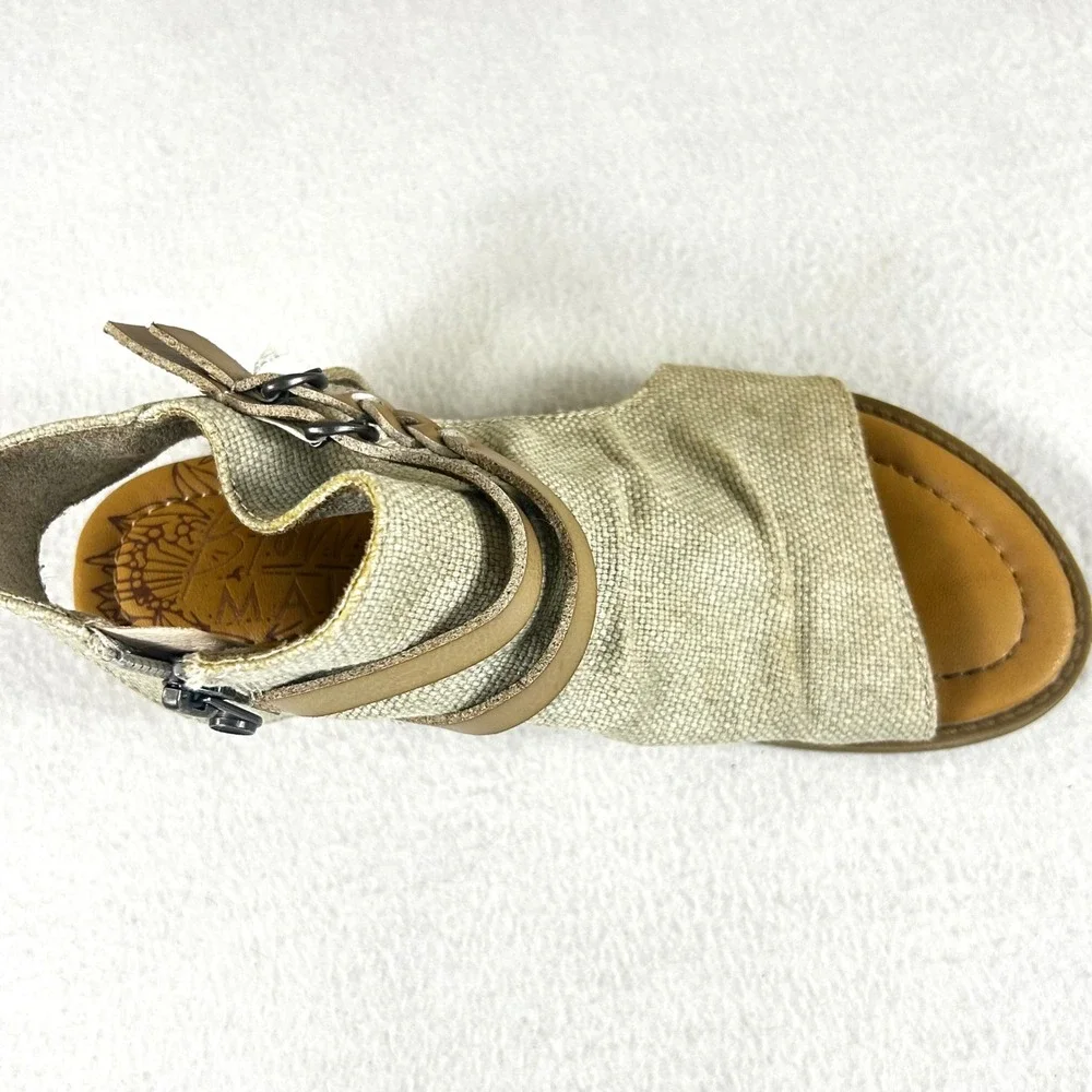 Blowfish Malibu B130 Sandals GIrls Size 2 Beige Boho Casual‎ Summer Shoes